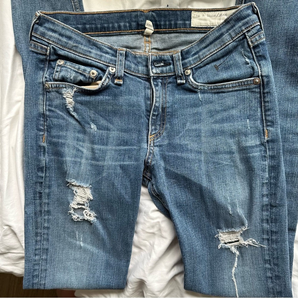 Rag & Bone distressed skinny jeans